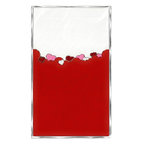 x20u Papel Coreano 28x50cm Transparente Corazones San Valentin 3137 - comprar online