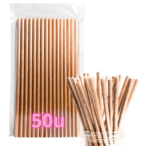 Sorbete Polipapel Metalizado 19.5 Cm X50 Unidades - tienda online