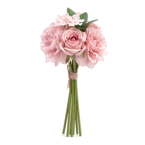 X8u Ramo Flor Rosa Artificial Decorativa 24cm Cod 10443 en internet