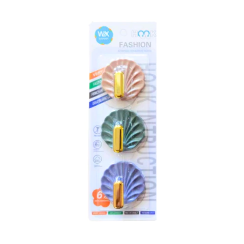 Gancho Diseño Porcelana Adhesivo Para Hogar Baño Dorado 3pc 414 / 415 / 416 / 417 - M-GIGANTE