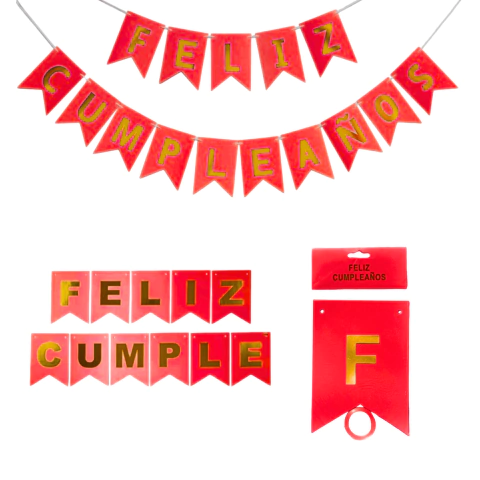 Banderines Feliz Cumpleaños - tienda online