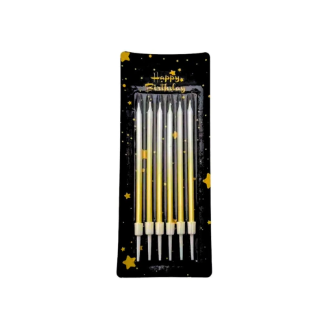 Velas largas Degrade 6 PCS