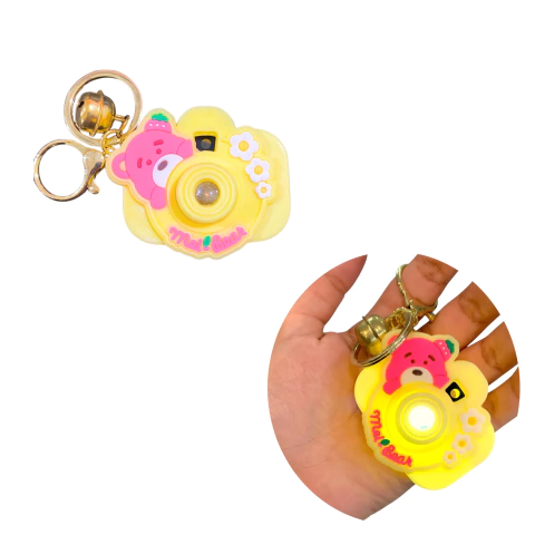 Imagen de Llavero Camara Luz Proyector Sanrio Kuromi Lotso Labubu