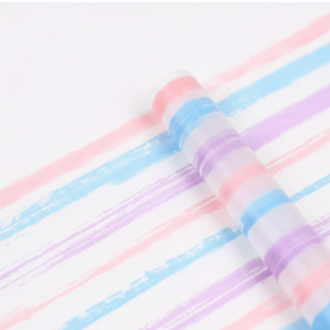 Imagen de X20u Papel Coreano Traslucido Rayas Horizontales Color 3352