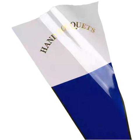 x30u Papel Celofán Cono 45x28x9 Flores Trasparente Pack 3188 - M-GIGANTE