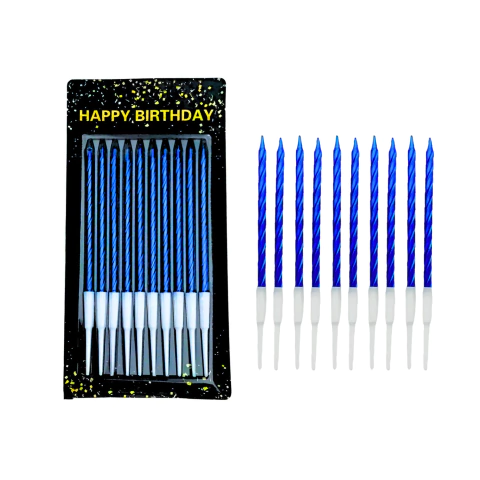 Velas Tirabuzon Colores 10x pack