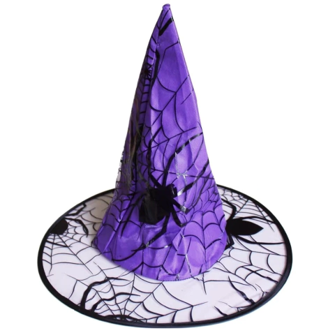 Sombrero Bruja de Color Telaraña Negra Disfraz - tienda online