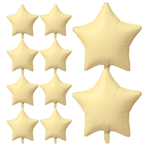 Imagen de x10u Globos Estrellas 18 Pulgadas Decoración Varios Colores 45cm