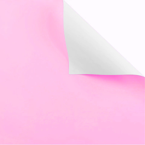 Imagen de X20u Papel Bopp Coreano Cara Blanca Color Liso P/ Flor 3090