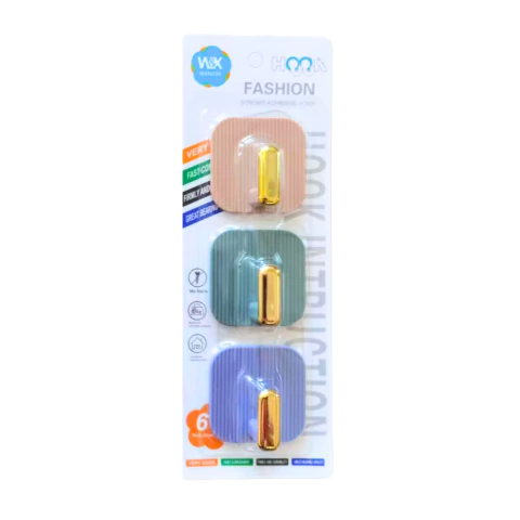 Gancho Diseño Porcelana Adhesivo Para Hogar Baño Dorado 3pc 414 / 415 / 416 / 417 - comprar online