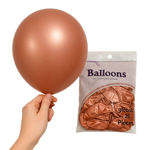 Globo de latex 12" x25 Perlados - tienda online