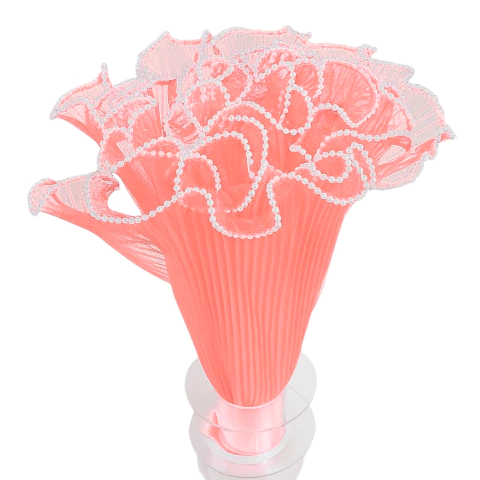 Tela Cinta Traslucida Perlas P/ Flores 1mx28cm Cod 3176 Rojo - tienda online