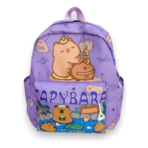 Mochilas Infantil Capybara Escolar Moda Importada Varios Dibujos - comprar online
