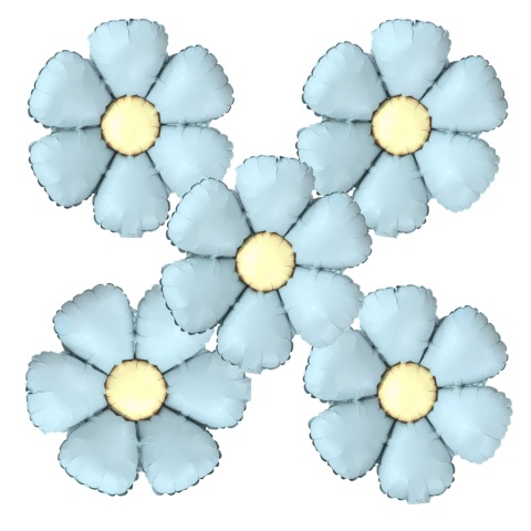 X5u Globos Margaritas centro pastel Flores Primavera Deco Fiesta 35cm 2034 - M-GIGANTE