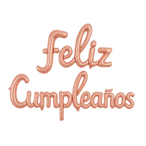 Globo frase Feliz Cumpleaños Cursiva - tienda online