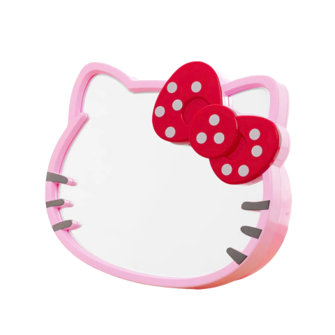 Imagen de Espejo Tocador Porta Brochas Maquillaje Hello Kitty 18*16cm