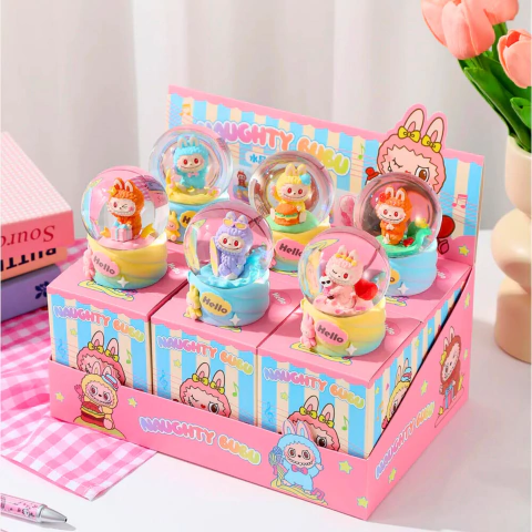 x6 Esferas Led De Cristal Labubu Coleccionable Kawaii en internet