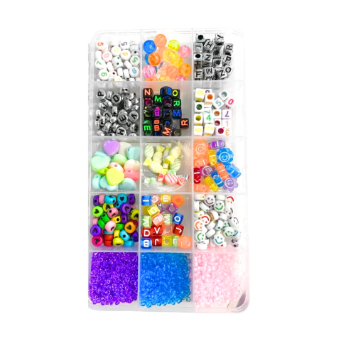 Caja Kit De Bijouterie MOSTACILLAS x 15 divisiones - tienda online