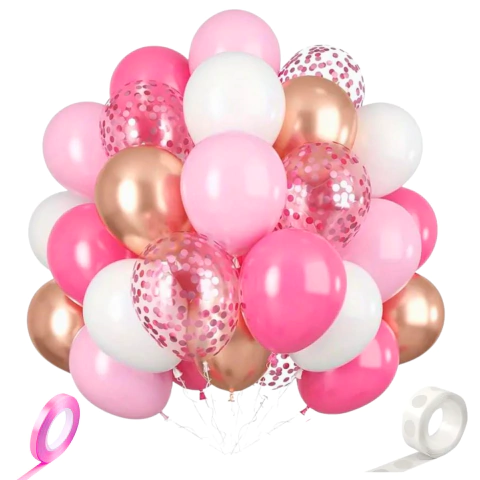 Set Kit 50 De Globos P/ Fiestas Varios Colores - comprar online