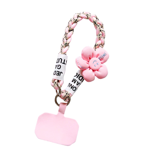 Strass Celular Cuerda Flor Tela - comprar online