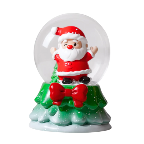 Mini Bola de Nieve Papa Noel Con Luz RGB 6cmx5cm - tienda online
