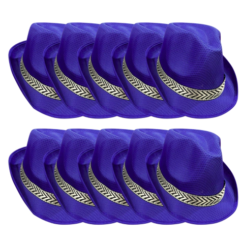 X10u Sombrero Fedora Tanguero Tela Fluor Varios Colores So60a