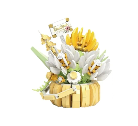 Flores Para Armar Bloque Decorativa Canasto - tienda online