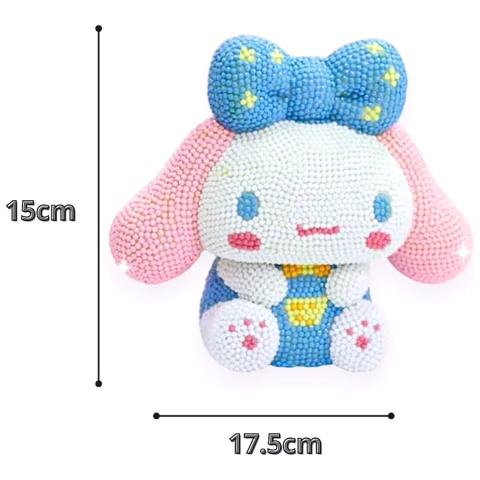 Pintura Diamante 3d Alcancía Personaje Sanrio 18cm