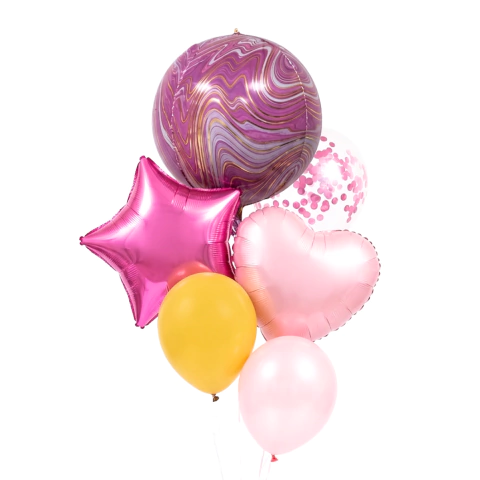 Set Globos Marmolados 6 piezas - M-GIGANTE