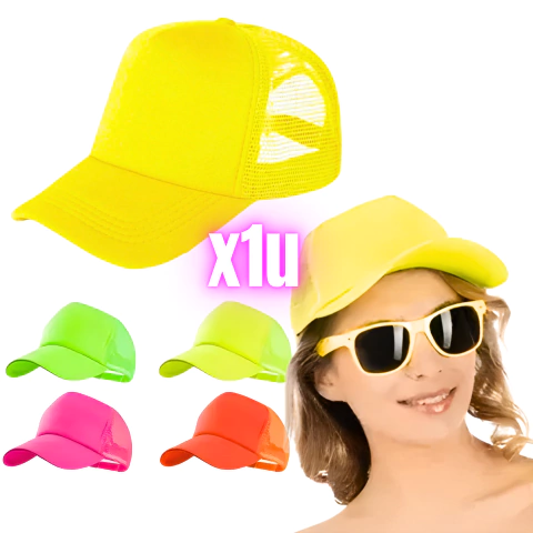 Gorra Fluor Cotillón Trucker P/ Sublimar Estampar Ajustable en internet