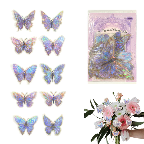 Mariposas Holográficas Tridimensional Decoración - comprar online