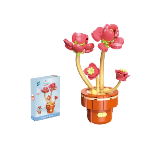 Bloques Para Armar Flor Maceta 2 Formas