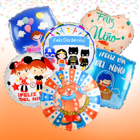 Set De Globos Feliz Día Del Niño 6 Piezas