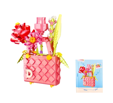 Flores Para Armar Bloque Decorativa Valija - tienda online