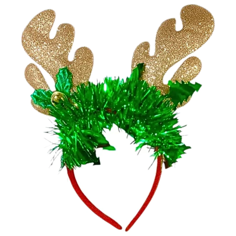 Vincha Navidad Decorativa LED o sin LED Fiestas Disfraz