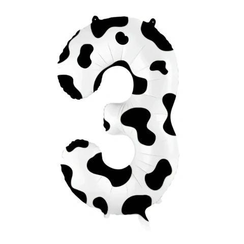 Globo Animal Print Vaca Número 100cm 40 Pulgadas - tienda online