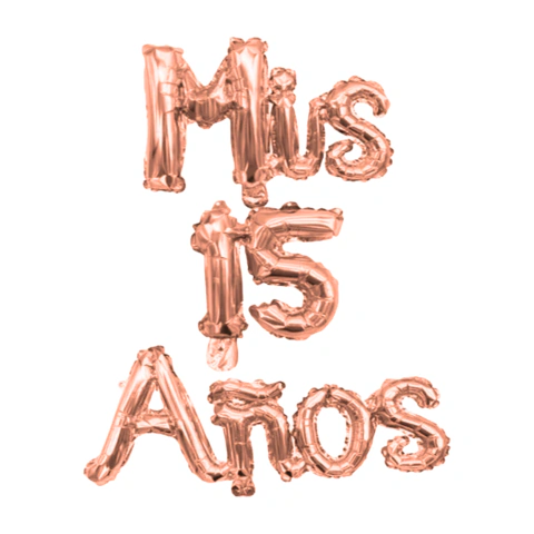 Globo Frase "Mis 15 Años" Cursiva