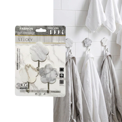 Gancho 418 Diseño Porcelana Adhesivo Para Hogar Baño Cocina - tienda online