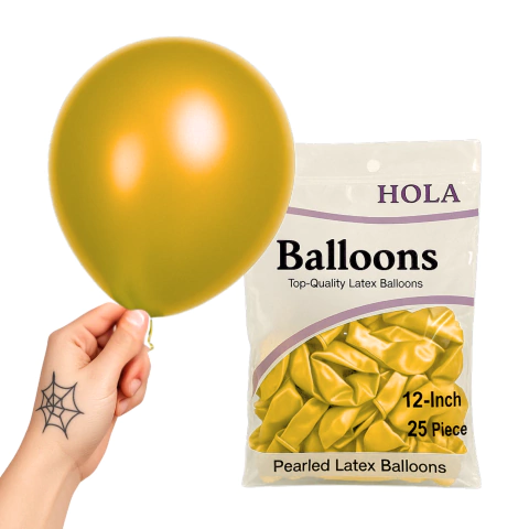 Globo de latex 12" x25 Perlados - comprar online