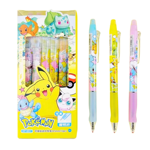 Pack x12 Lapiceras Con Goma Borrador Varios Personajes Cajita - tienda online