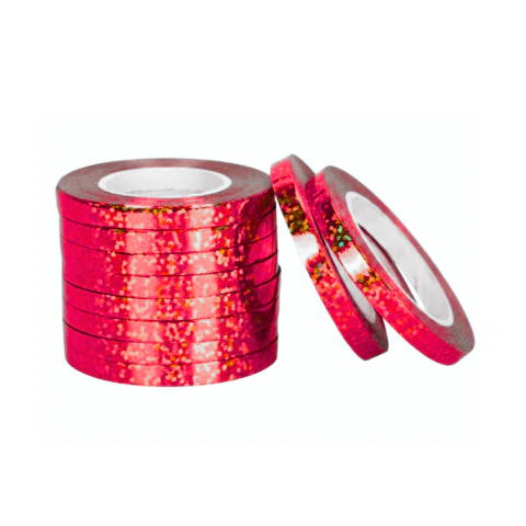 Cinta holografica 5mts para globos x10und
