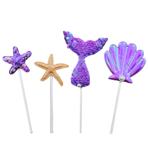 Topper x4 Piezas Sirena Animales del mar - comprar online