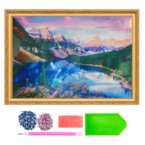 Kit Diamante Cuadro 50x65cm De Madera Diamond Painting en internet