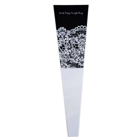 X50u Papel Coreano Cono 12.5x4x45cm Encaje P/ Flores 3168 - M-GIGANTE