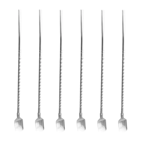 Cucharita Y Sorbete Diseño Plateado 2 En 1 Acero Inoxidable X6u - M-GIGANTE