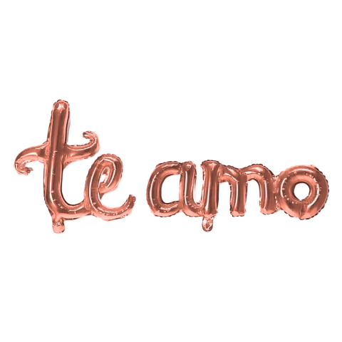 Globos frase ''TE AMO'' Letra Cursiva en internet