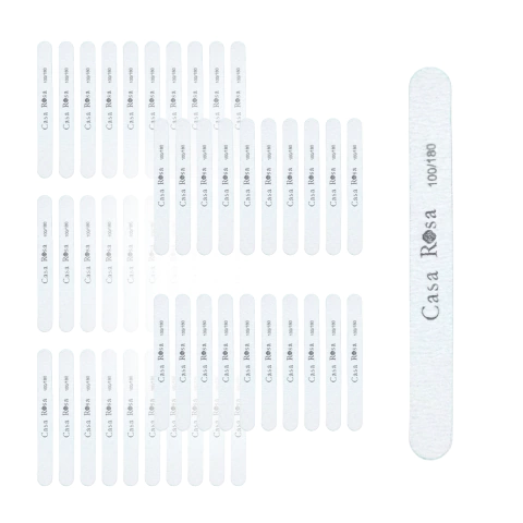 Pack x50 unidades Lima casa rosa 100\180 uñas esculpidas Curva - Recta - M-GIGANTE