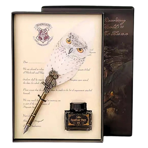 Set Harry Potter Escritura Mago Diseño Casas Modelo Búho LKQ-4 - comprar online