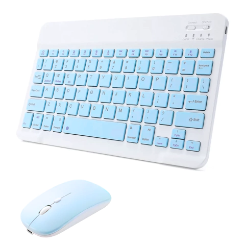 Imagen de KIT DE TECLADO +MOUSE COLOR PASTEL AS-110