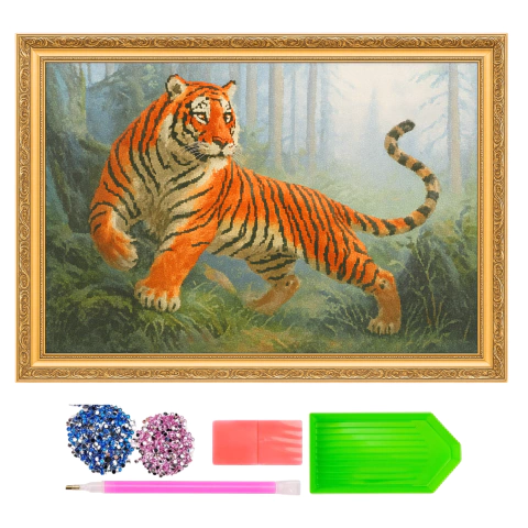 Kit Diamante Cuadro 50x65cm De Madera Diamond Painting